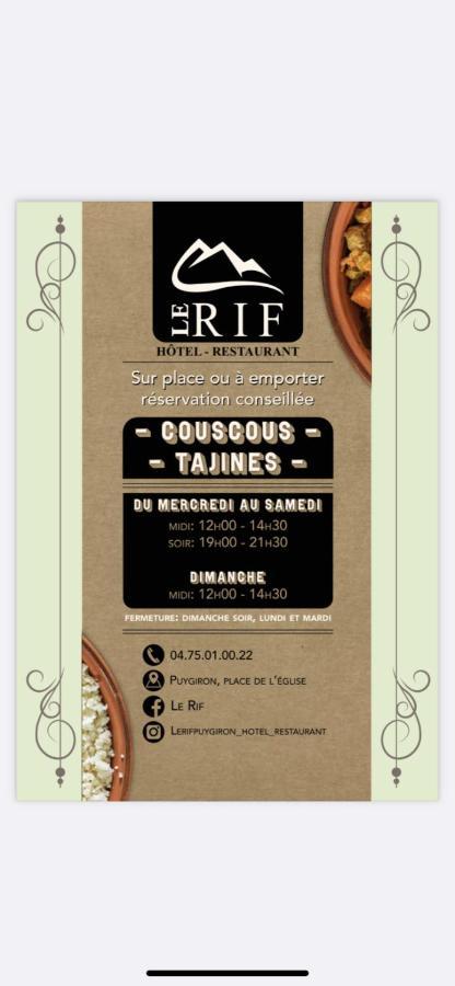 Le Rif Hotel Puygiron Kültér fotó